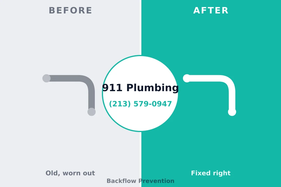 Before and after: plumbing repair Manchester, NH